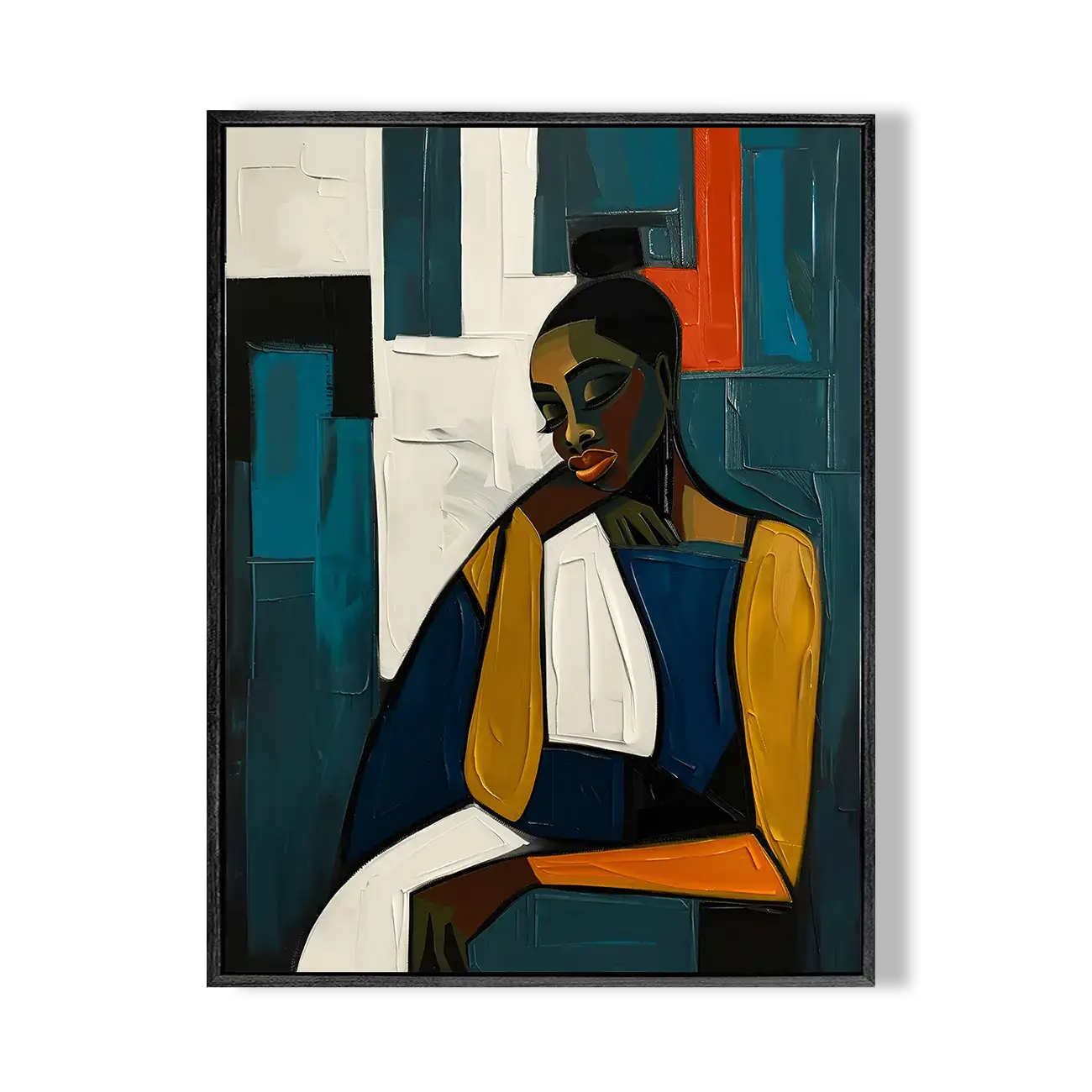 Modern Abstract Woman Palette Art
