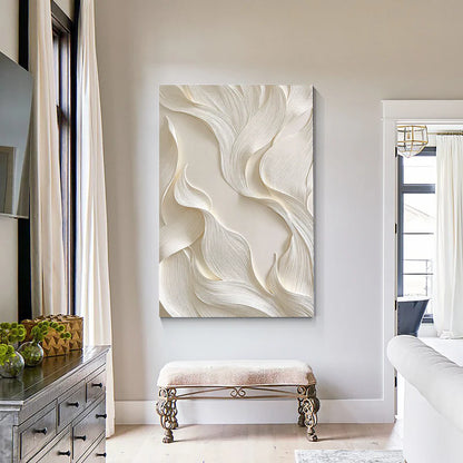 Textured Wave Serenity | Ivory Flow