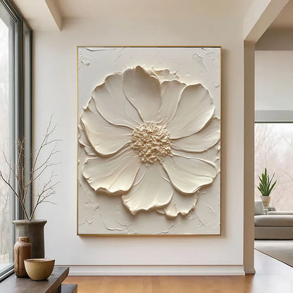Textured Floral Luxe | Cream Blossom