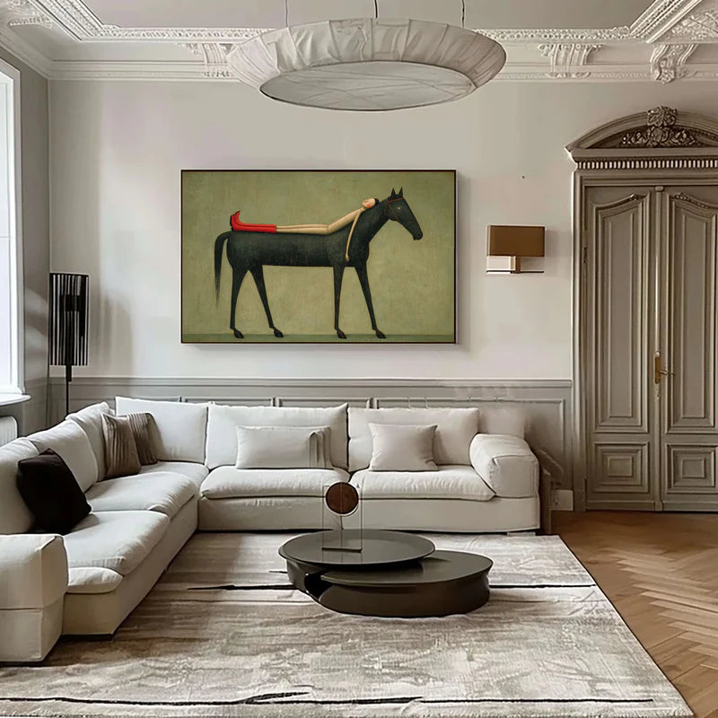 Textured Languid Equine | Scarlet Repose