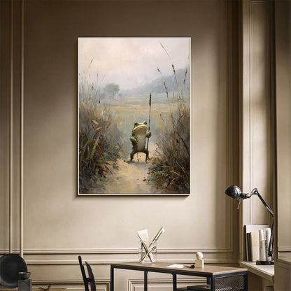 Frog Explorer Art | Whimsical Serenity