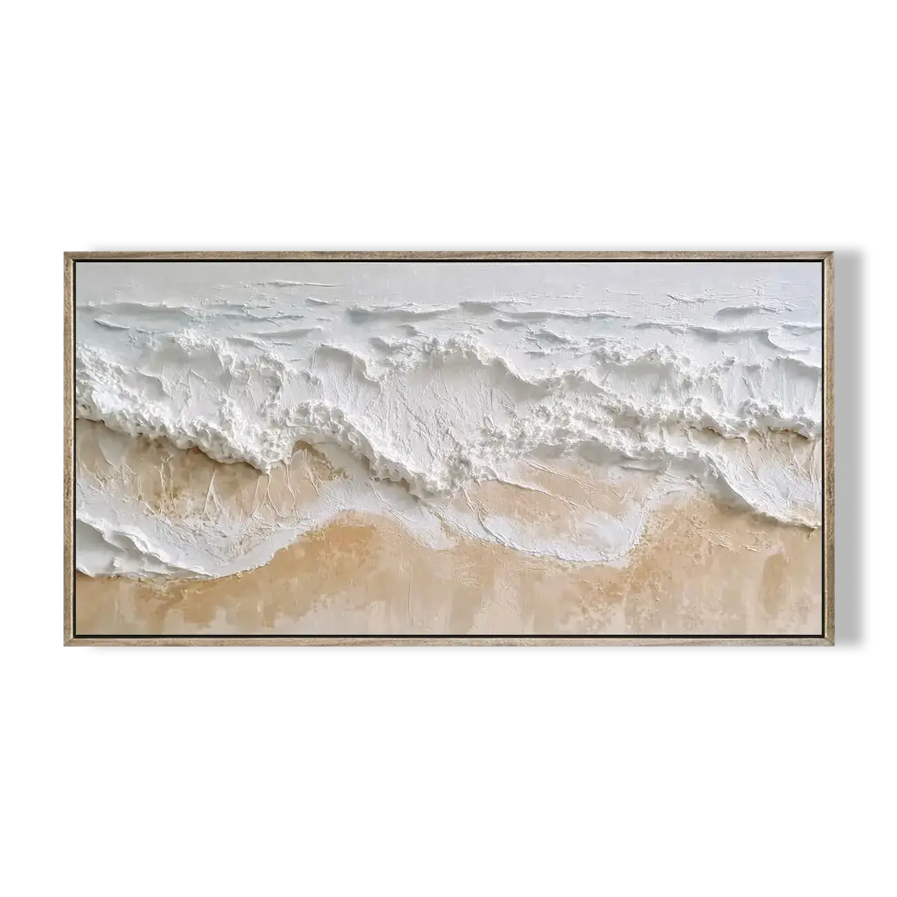 White Wave Textured Seascape 