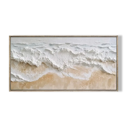 White Wave Textured Seascape 