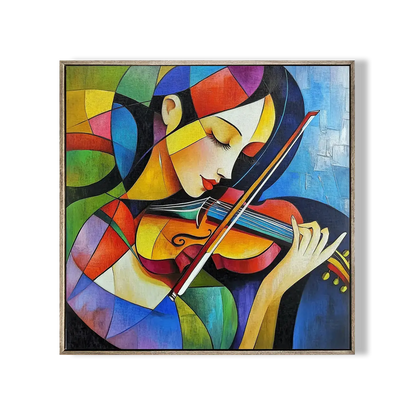 Girl Playing Cello Wall Art 
