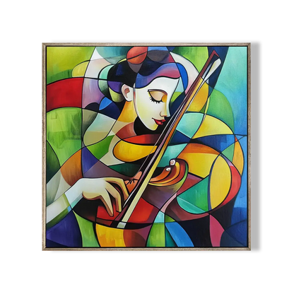 Girl Playing Cello Wall Art 
