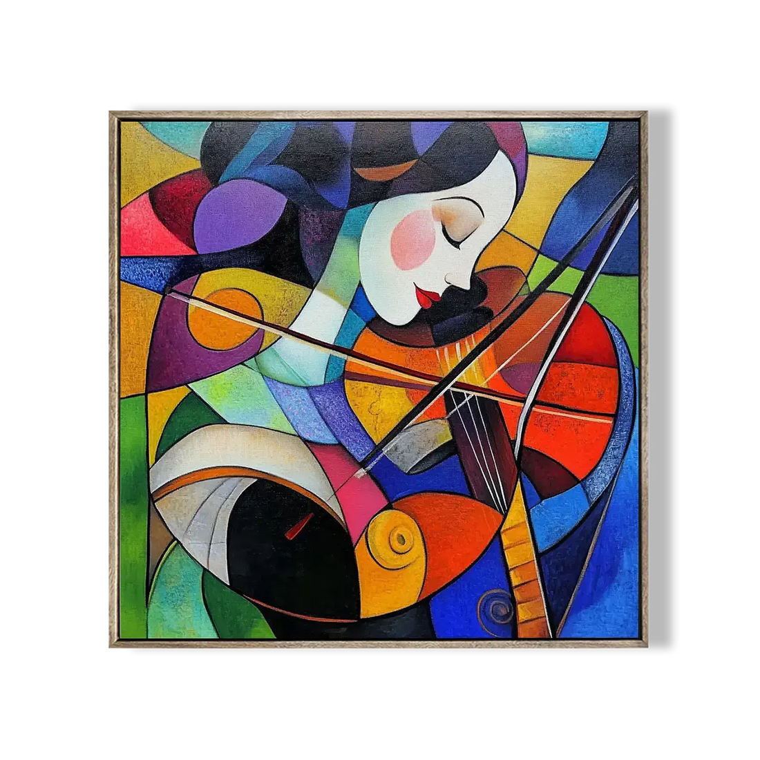 Girl Playing Cello Wall Art