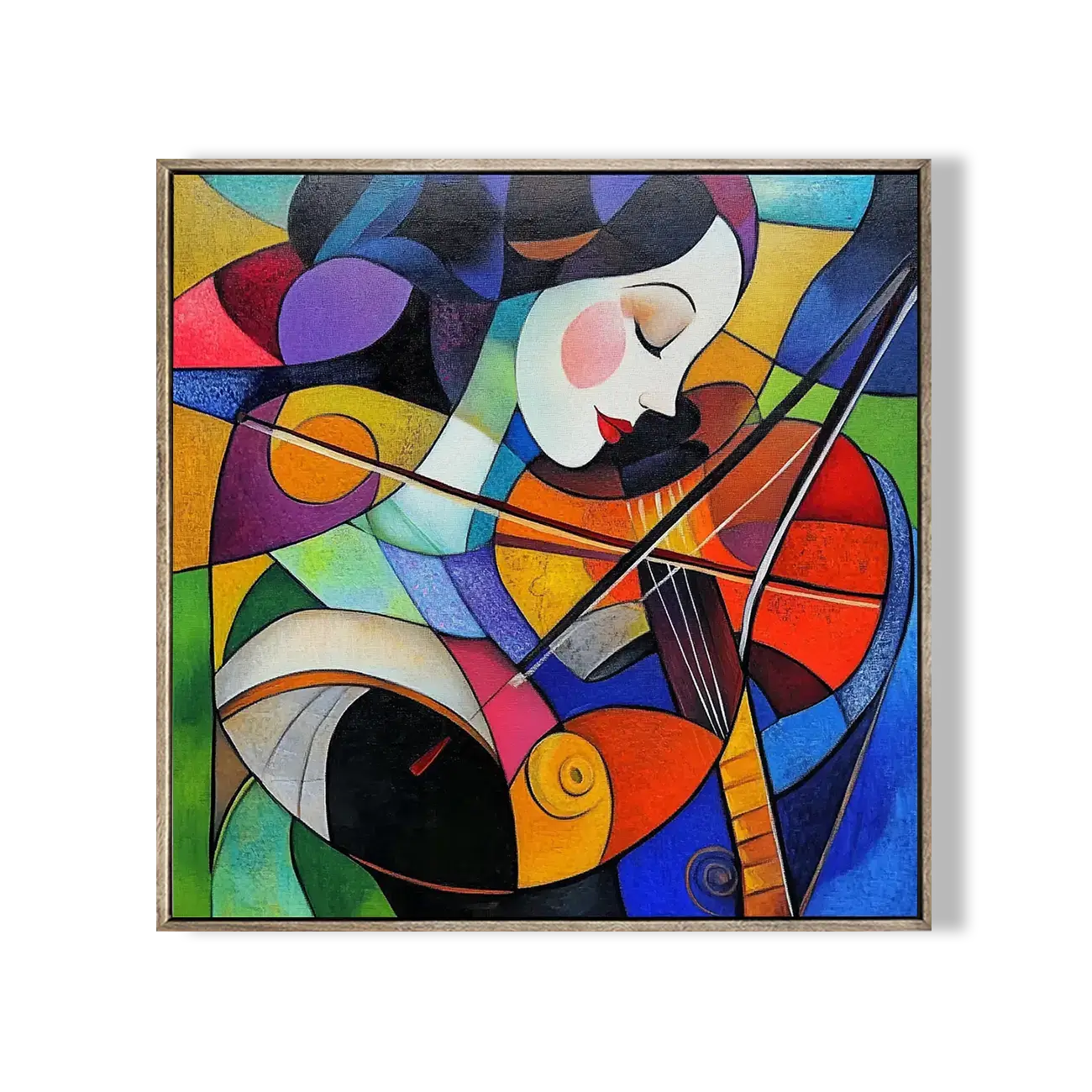 Girl Playing Cello Wall Art 