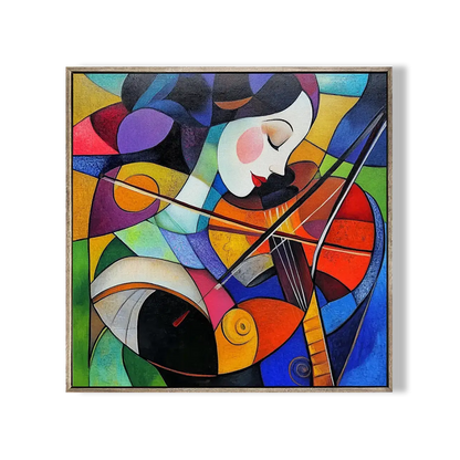 Girl Playing Cello Wall Art 