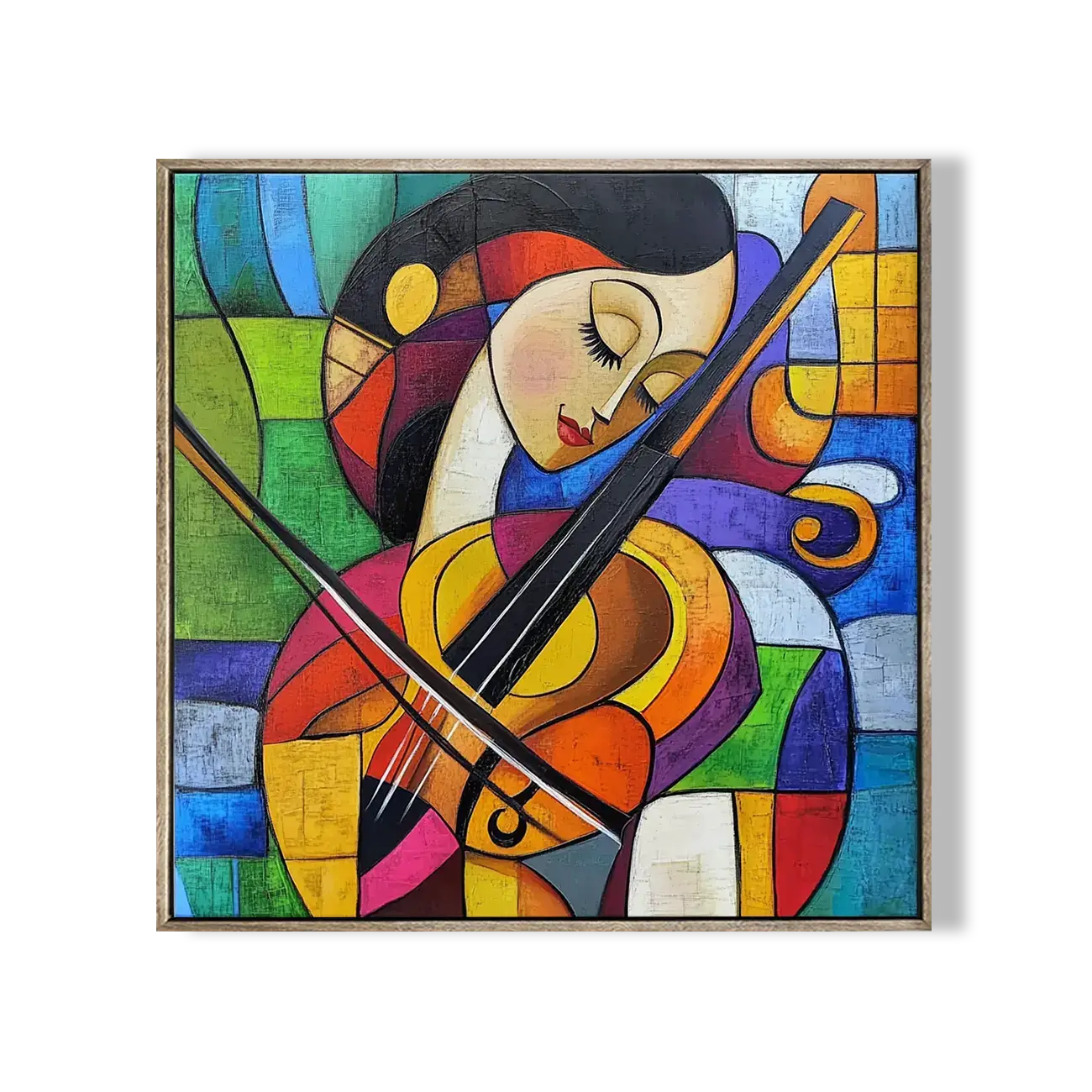 Girl Playing Cello Wall Art 