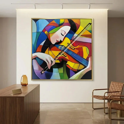 Girl Playing Cello Wall Art 