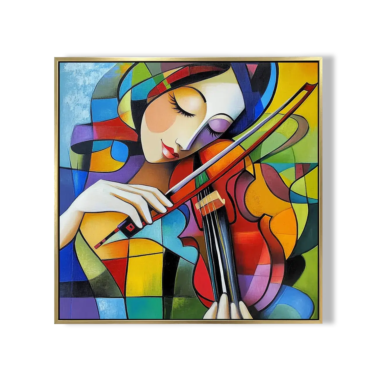 Girl Playing Cello Wall Art 