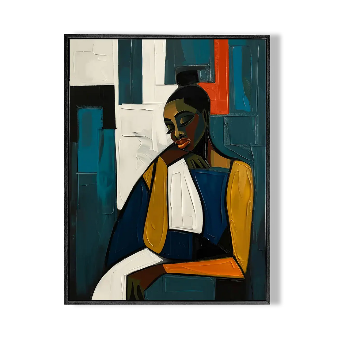 Modern Abstract Woman Palette Art 