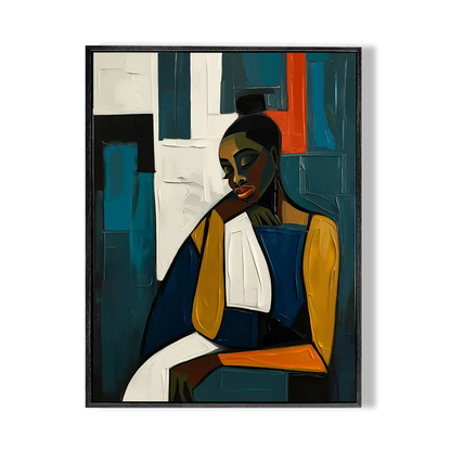 Modern Abstract Woman Palette Art 