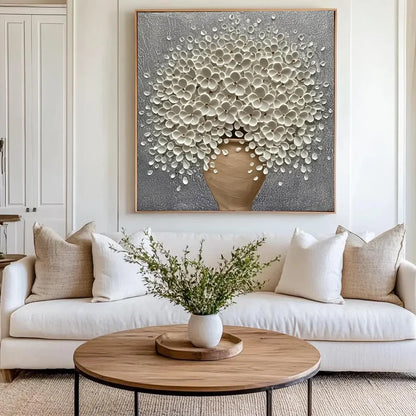 Textured Blossom Grandeur | Luminous Sophistication