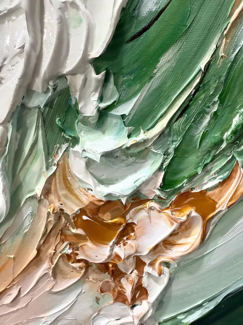 Textured Gilded Opulence | Emerald Glow