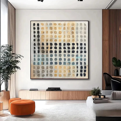 Textured Dot Art | Elegant Neutrals