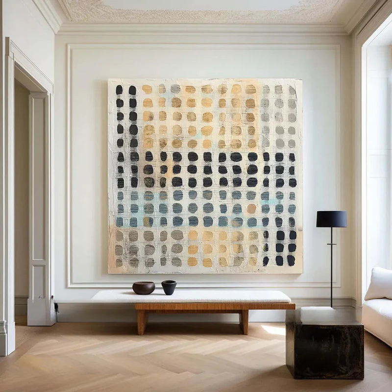 Textured Dot Art | Elegant Neutrals
