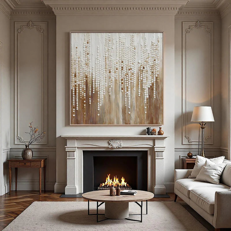 Textured Beaded Art | Elegant Allure