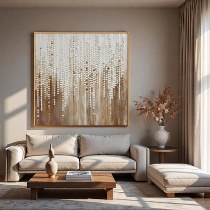 Textured Beaded Art | Elegant Allure